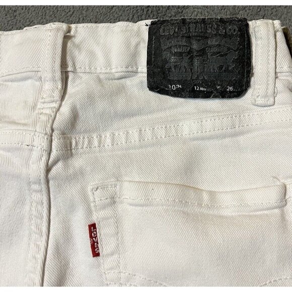 Levis 510 Boys Men’s Skinny Jeans 26x26 12R  Stretch White Denim Red Tab - Picture 12 of 12